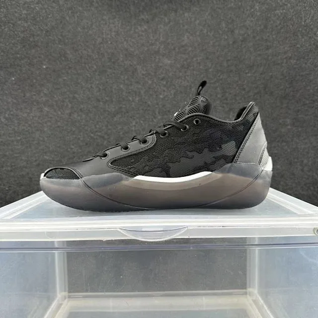 حذاء كرة السلة منخفض الرقبة Air Jordan 39 أسود رمادي 2