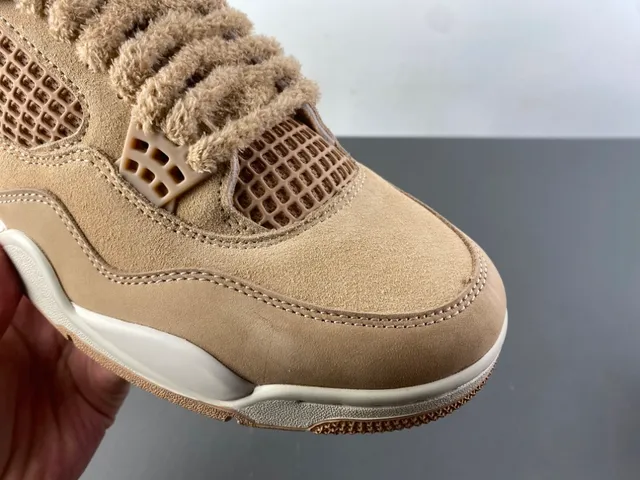 Air Jordan 4 বেইজ ফ্লিস হাই-টপ বাস্কেটবল জুতো 2