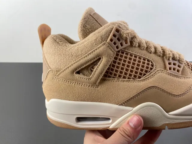 Air Jordan 4 বেইজ ফ্লিস হাই-টপ বাস্কেটবল জুতো 3