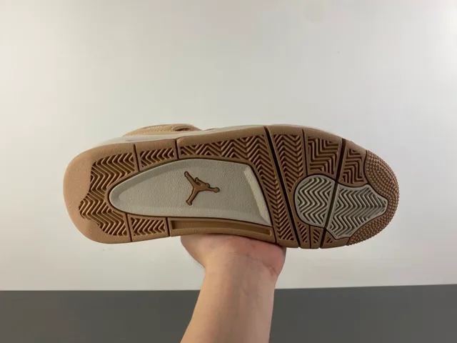 Air Jordan 4 বেইজ ফ্লিস হাই-টপ বাস্কেটবল জুতো 9
