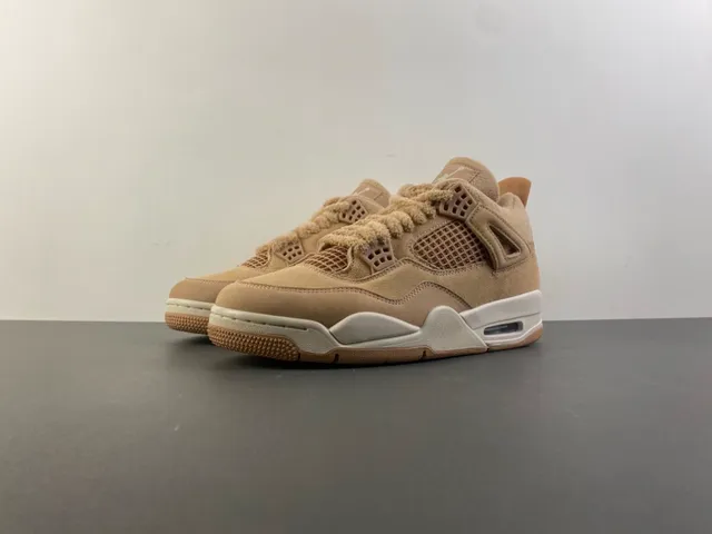 Air Jordan 4 বেইজ ফ্লিস হাই-টপ বাস্কেটবল জুতো 10