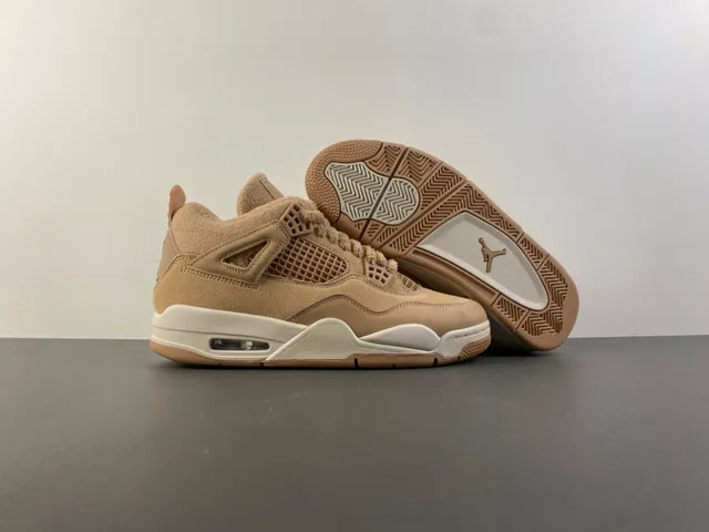 Air Jordan 4 বেইজ ফ্লিস হাই-টপ বাস্কেটবল জুতো 12