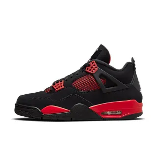 Tênis de basquete Air Jordan 4 preto e vermelho universitário