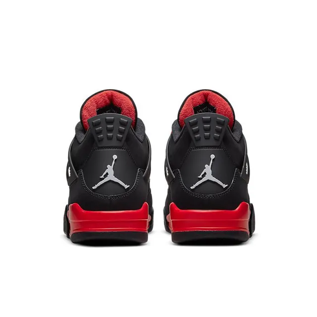 Zapatillas de baloncesto Air Jordan 4 negro y rojo universitario 2