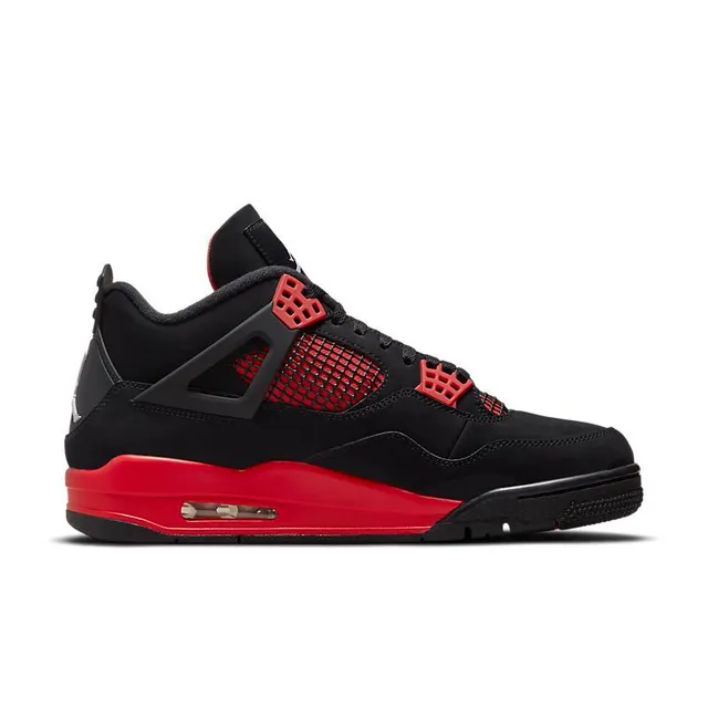 Zapatillas de baloncesto Air Jordan 4 negro y rojo universitario 5
