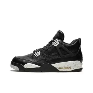 Tênis de basquete Air Jordan 4 preto e branco salpicado