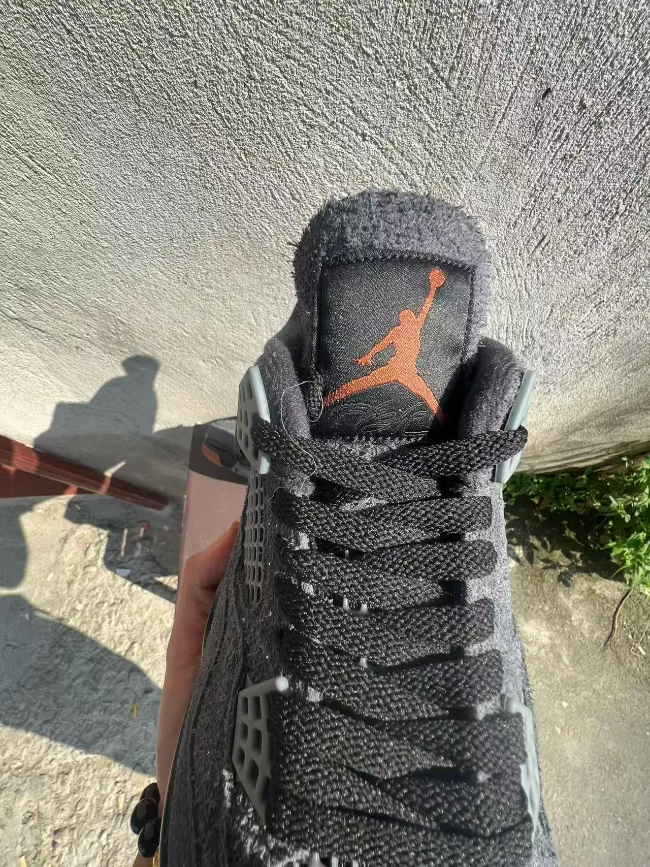 Air Jordan 4 Gray Black Beige Orange Basketball Shoes 4