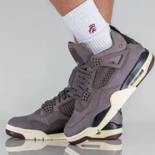 Air Jordan 4 Tênis de Basquete de Camurça Marrom Mate