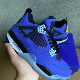 Air Jordan 4 紫色黑色白色篮球鞋