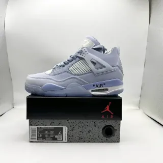 Air Jordan 4 紫灰高帮塑料笼篮球鞋