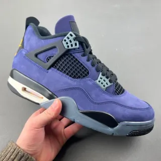 Air Jordan 4 बैंगनी साबर हाई-टॉप बास्केटबॉल जूते