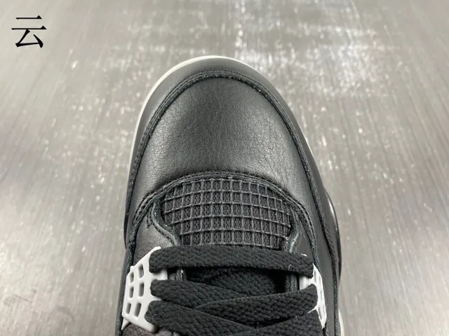Tênis de basquete Air Jordan 4 Retro preto cimento vermelho 8