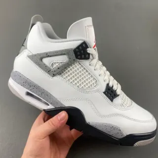 Air Jordan 4 白灰黑篮球鞋