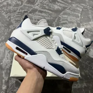 Air Jordan 4 White Navy Gum 篮球鞋
