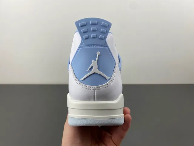 Air Jordan 4 White Powder Blue Basketball Shoes 4