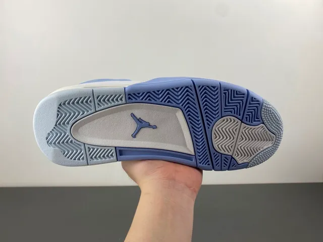Air Jordan 4 White Powder Blue Basketball Shoes 9