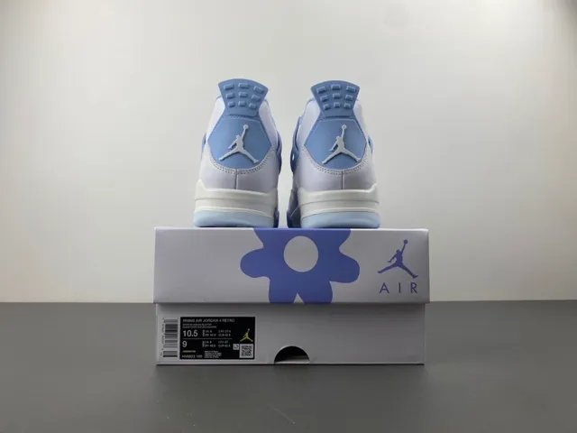 Air Jordan 4 White Powder Blue Basketball Shoes 17