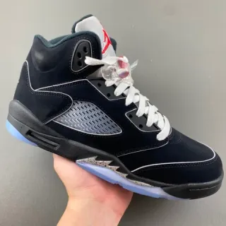 Air Jordan 5 Black Light Blue Cement 篮球鞋
