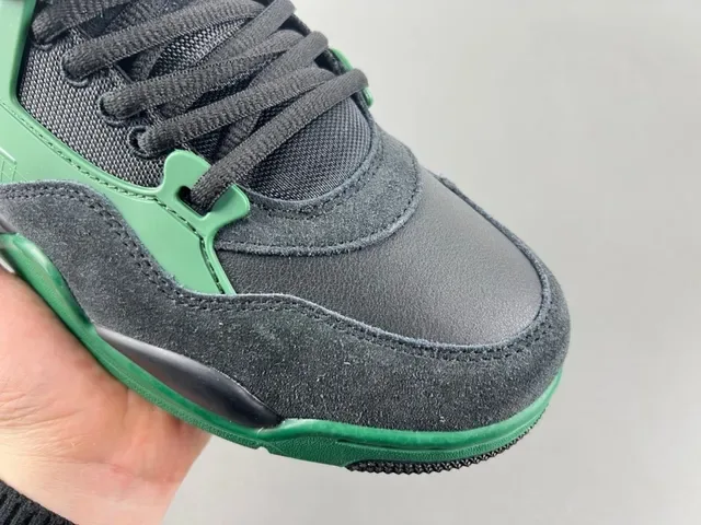 Air Jordan Chaussures Noir Vert Tige Stratifiée Unité Visible Lifestyle 3
