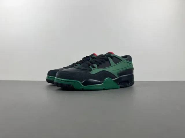 Air Jordan Chaussures Noir Vert Tige Stratifiée Unité Visible Lifestyle 10
