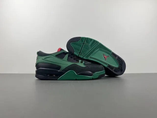 Air Jordan Chaussures Noir Vert Tige Stratifiée Unité Visible Lifestyle 12