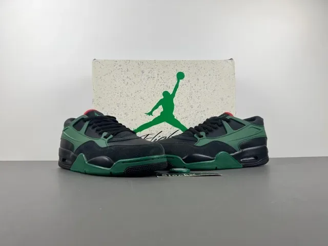 Air Jordan Chaussures Noir Vert Tige Stratifiée Unité Visible Lifestyle 13