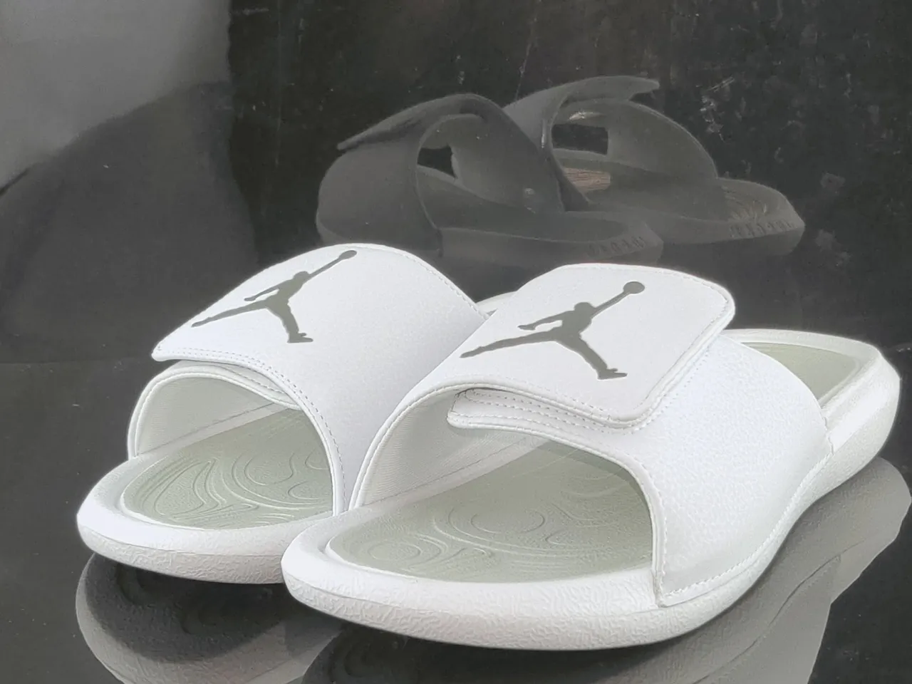 Air Jordan Hydro 1 White Mint Green Slippers 2