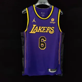 Air Jordan Player Edition 23 Purple Yellow Sleeveless Mesh Side Panels Jersey