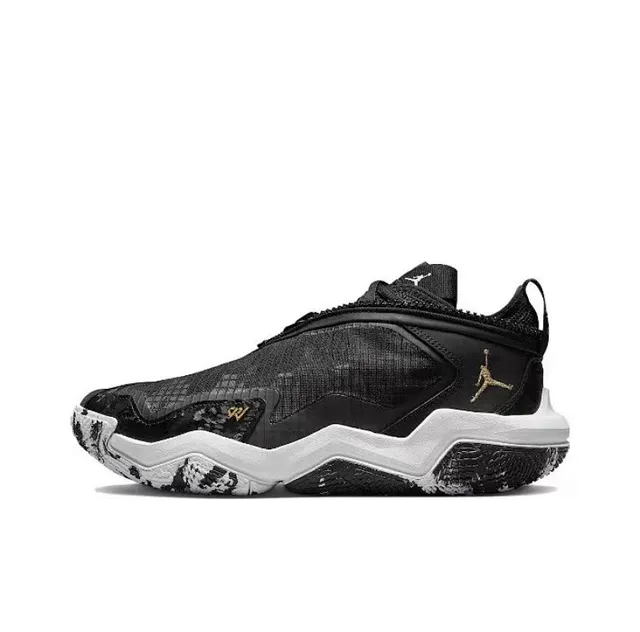 Air Jordan Zion 2 chaussures de basketball noir blanc doré 2