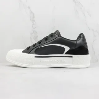 Alexander McQueen Oversized Sneaker Black and White Lifestyle Sneakers