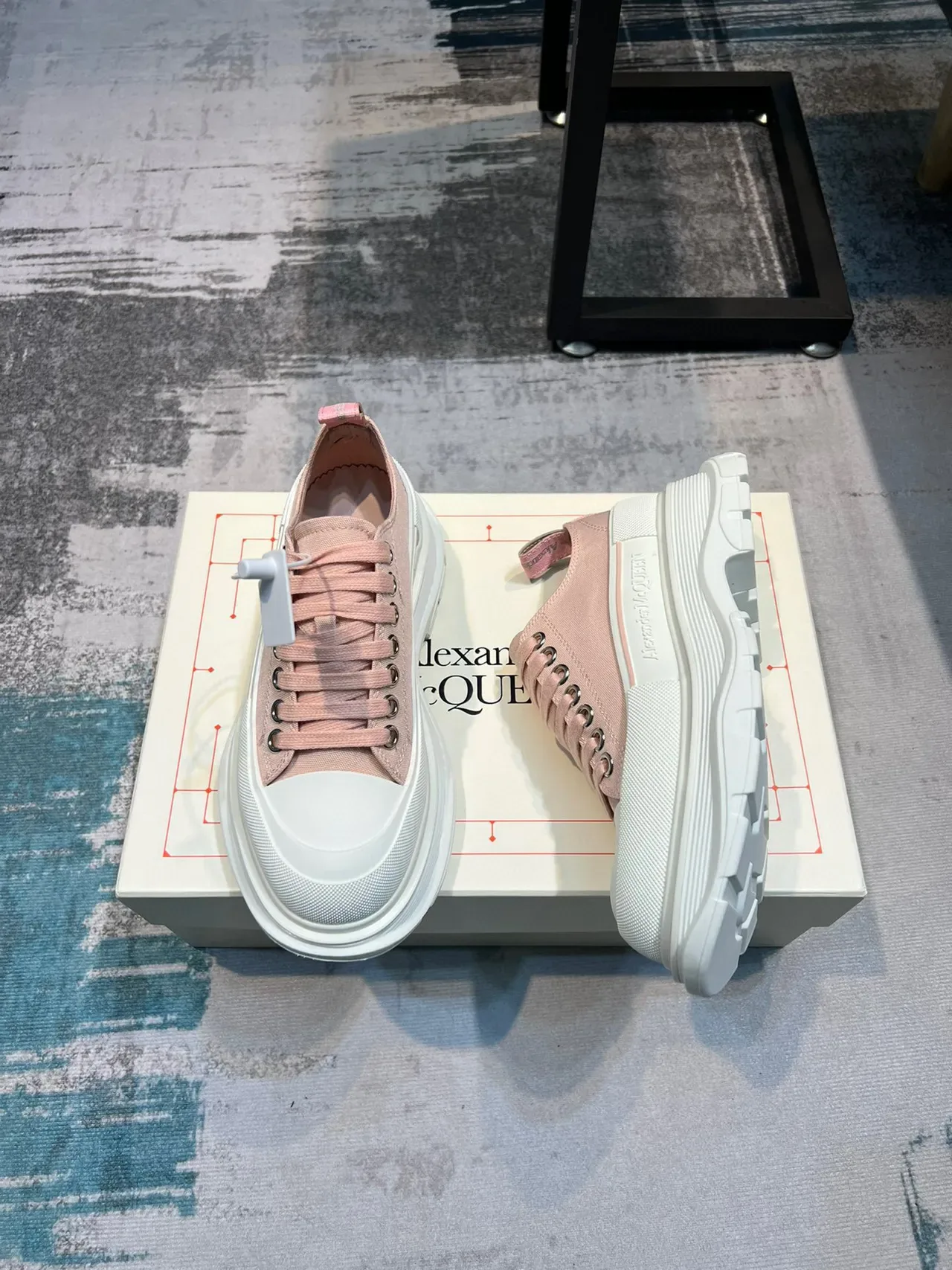 Alexander McQueen Oversized Sneaker Dusty Pink White 生活球鞋 4