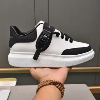 Alexander McQueen Oversized Sneaker White Black Strap Lifestyle Sneakers