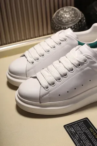 Alexander McQueen Oversized Sneaker White Green Sole Perforated Toe Lifestyle Sneakers 3