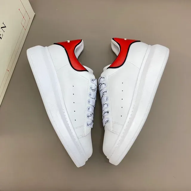 Alexander McQueen Oversized Sneaker White Red Black Lifestyle Sneakers 6