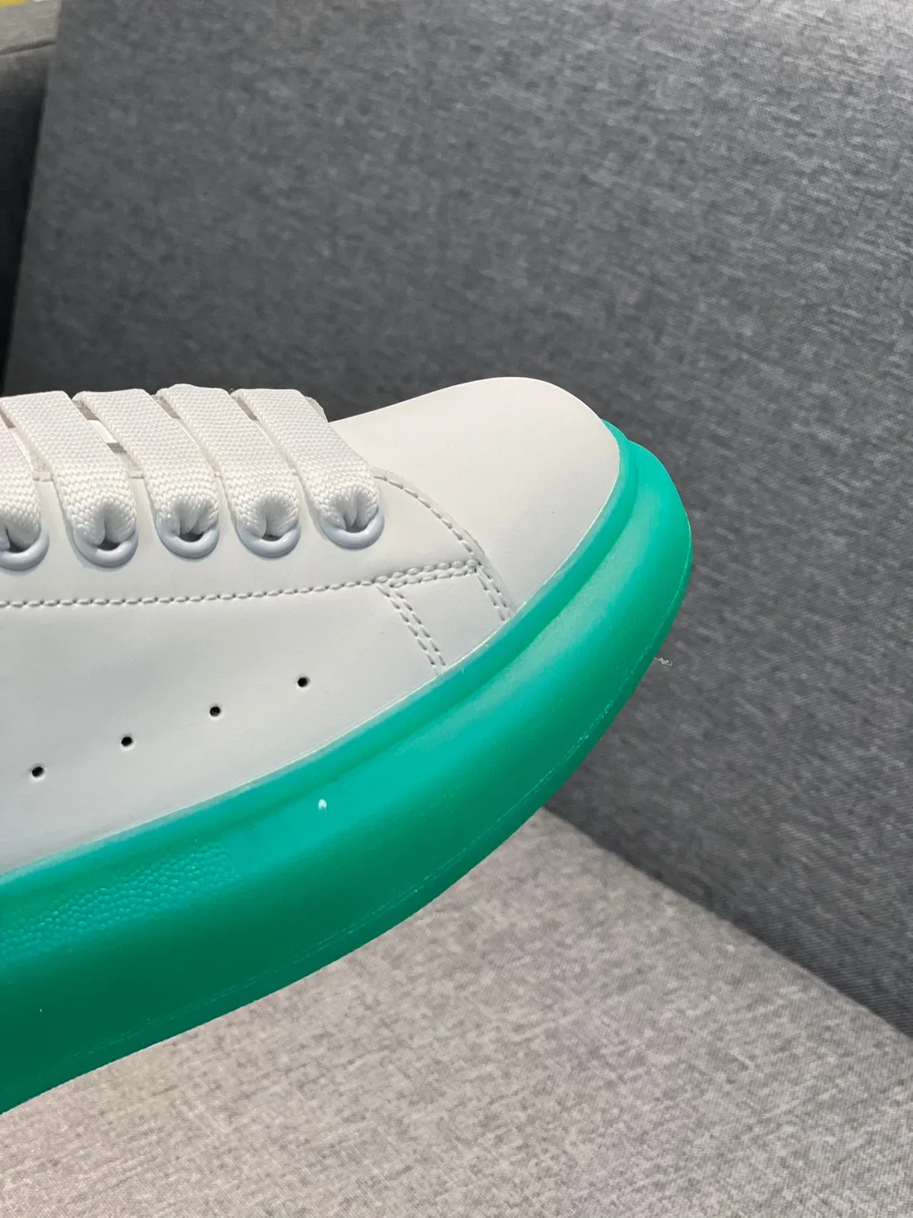 Alexander McQueen Oversized Sneaker White Red Green Lifestyle Sneakers 3