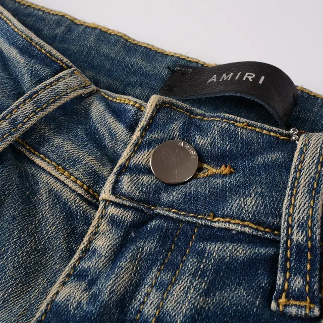 Amiri Pantalones Vaqueros Slim-Fit con Logo Distressed 15