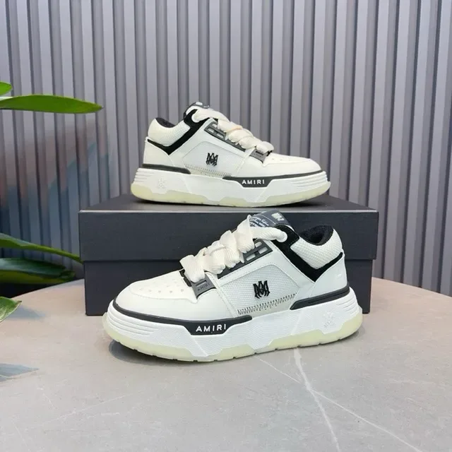 Amiri MA Court Off-White Black Accent sneakers lifestyle 3