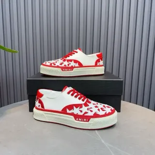 Amiri MA Court Star-Perforated लाल এবং সাদা লাইফস্টাইল স্নিকার