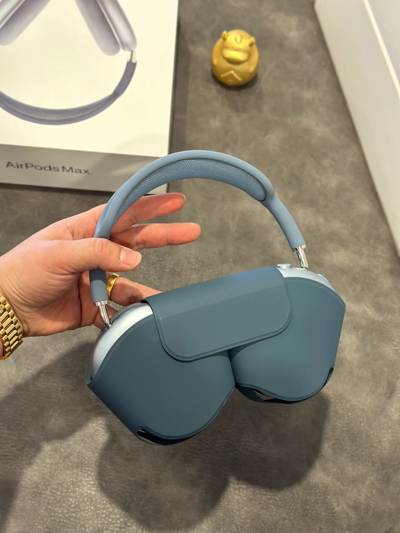 Apple AirPods Max سماعات فوق الأذن أزرق رمادي 5