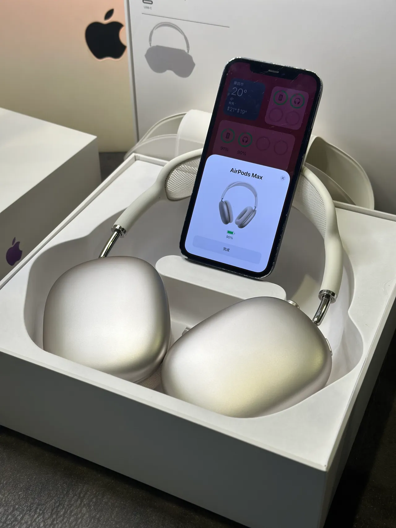 Apple AirPods Max সাদা ওভার-ইয়ার হেডফোন 5