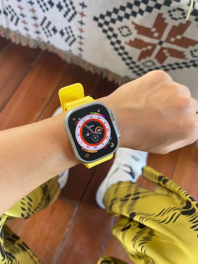 Apple Watch Ultra 2 ধূসর কমলা টাইটেনিয়াম কেস মডুলার স্পোর্ট ব্যান্ড স্পোর্টস ওয়াচ 9