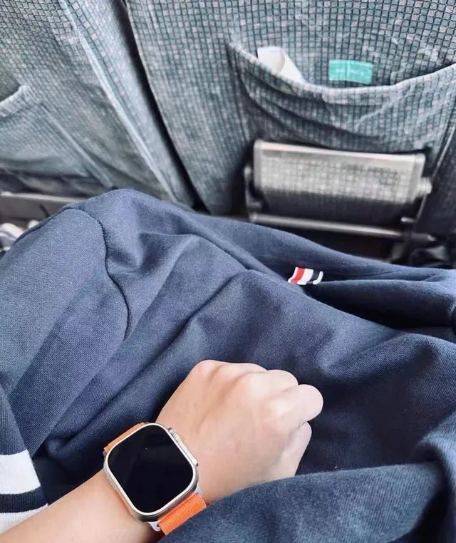 Apple Watch Ultra 2 ধূসর কমলা টাইটেনিয়াম কেস মডুলার স্পোর্ট ব্যান্ড স্পোর্টস ওয়াচ 13