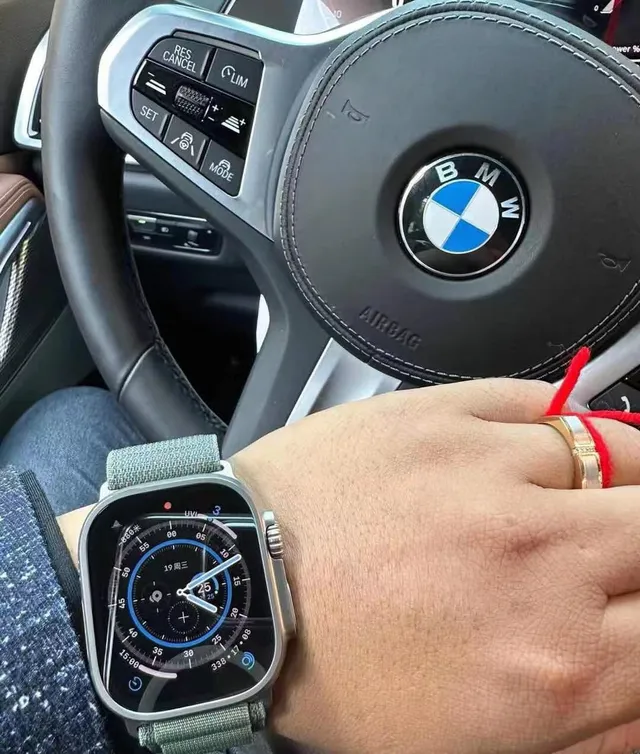 Apple Watch Ultra 2 ধূসর কমলা টাইটেনিয়াম কেস মডুলার স্পোর্ট ব্যান্ড স্পোর্টস ওয়াচ 14