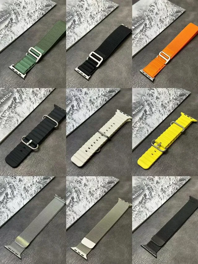 Apple Watch Ultra 2 ধূসর কমলা টাইটেনিয়াম কেস মডুলার স্পোর্ট ব্যান্ড স্পোর্টস ওয়াচ 18