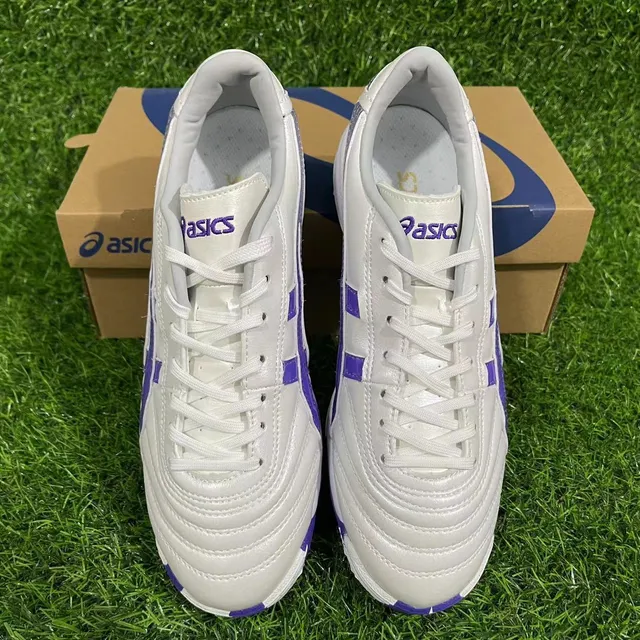 ASICS Arthur's TF White Purple Turf Soccer Shoes 2