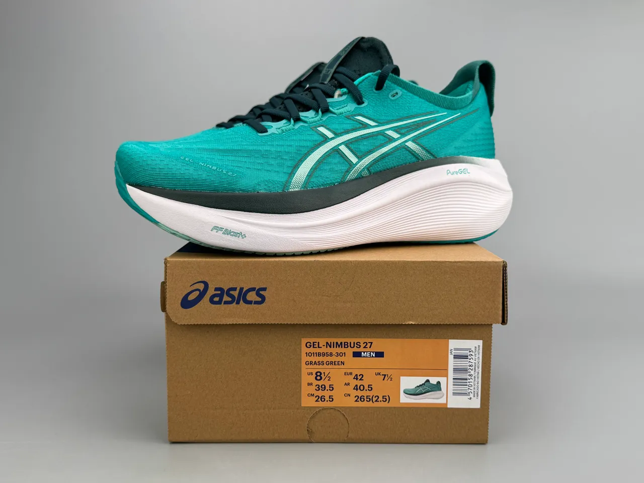 ASICS Gel-Nimbus 27 أحذية جري تيل أخضر 2