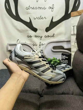 ASICS Gel-NYC Silver Black Beige Running Shoes 5