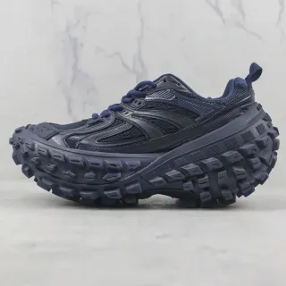 ASICS 海军厚底轮廓 坚固带钉外底 生活方式运动鞋