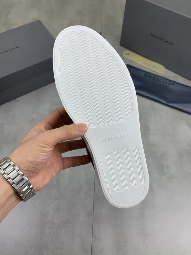 Balenciaga ধূসর সাদা চামড়া প্ল্যাটফর্ম সোল লাইফস্টাইল স্নিকার্স 2