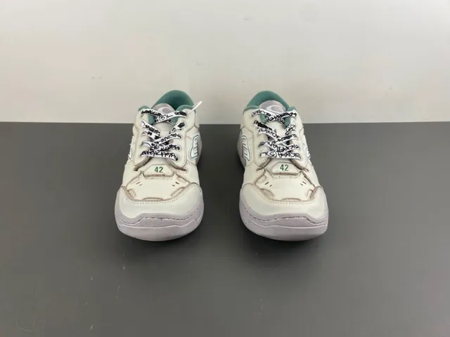 Balenciaga Runner بيج أخضر طبقة جلد علوية طباعة جرافيتي أربطة أحذية أسلوب حياة 11